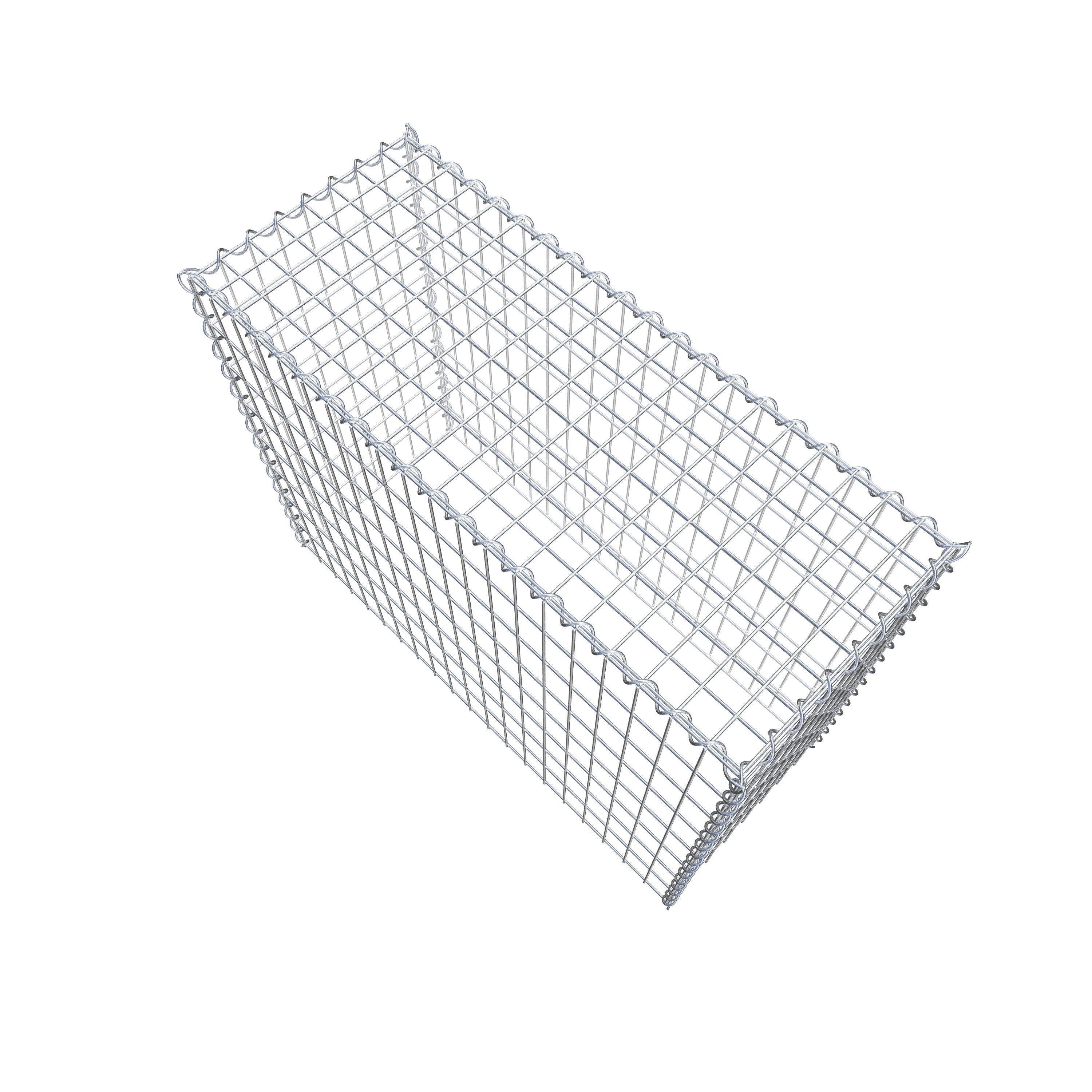 Add-on schanskorf type 3 100 cm x 80 cm x 40 cm (L x H x D), maaswijdte 5 cm x 10 cm, spiraalvormig