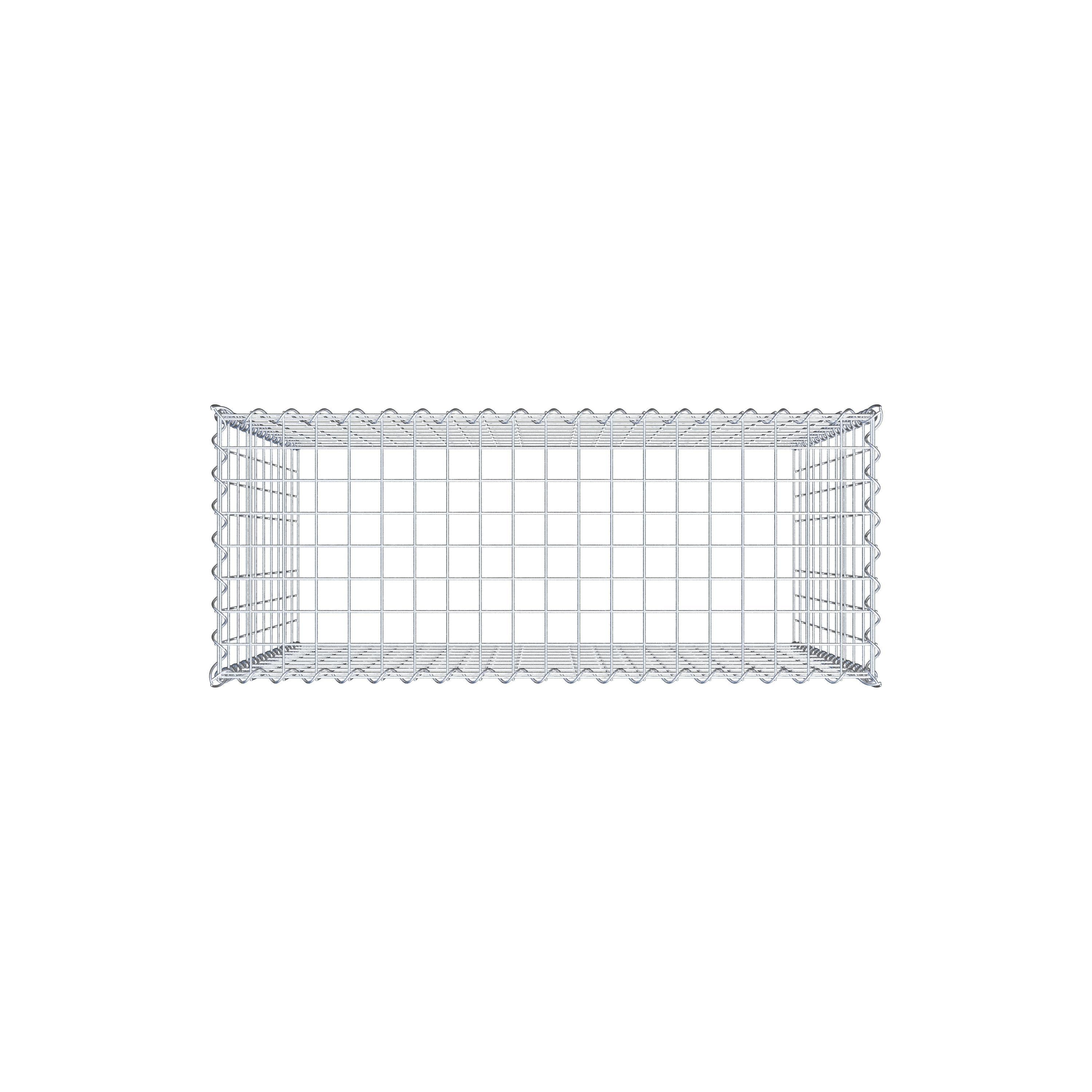 Grown-on gabion type 3 100 cm x 100 cm x 40 cm (L x H x D), mesh size 5 cm x 10 cm, spiral