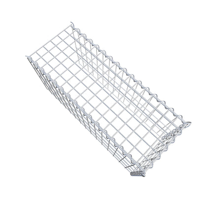 Monteret gabion type 4 80 cm x 40 cm x 30 cm (L x H x D), maskestørrelse 5 cm x 10 cm, spiral