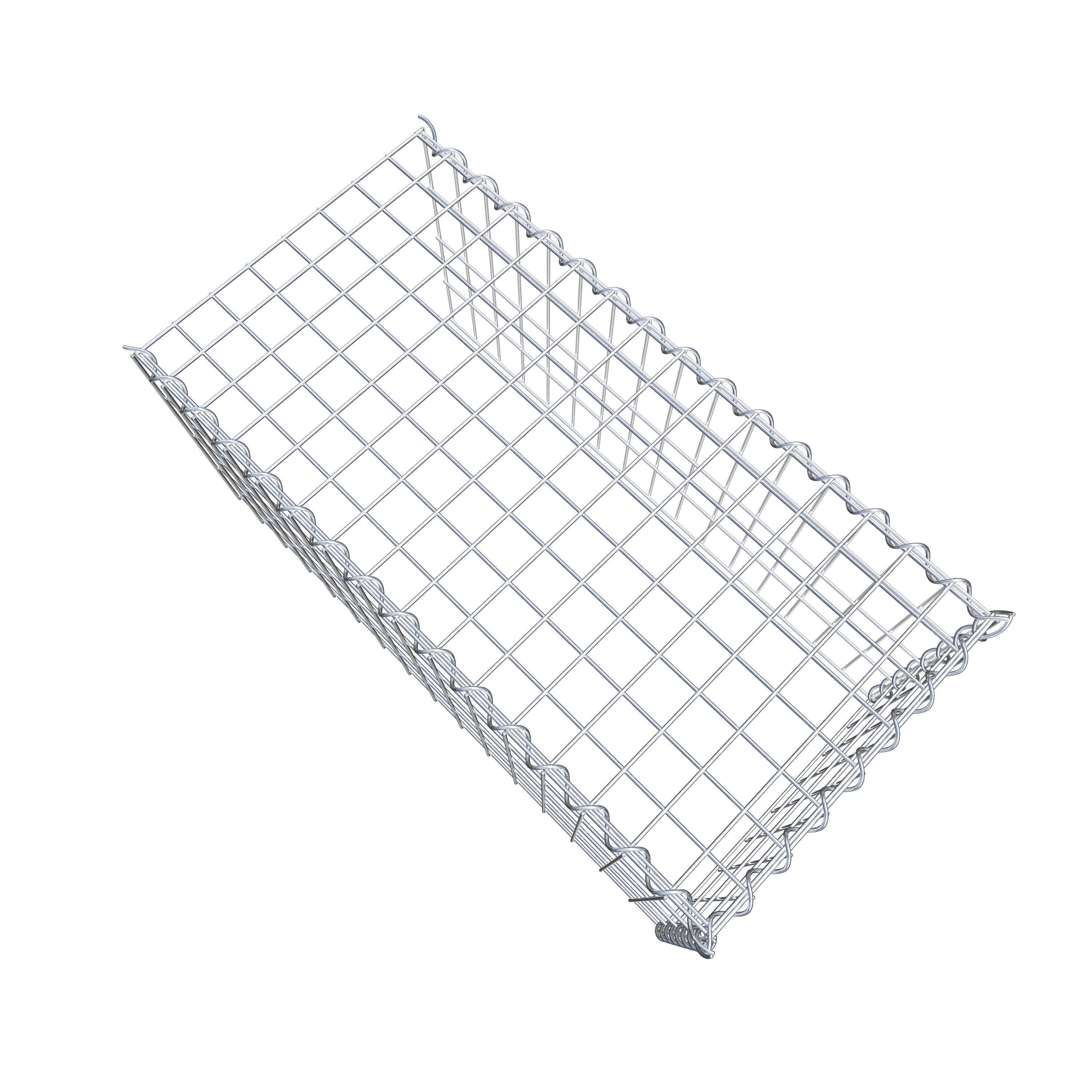 Opvokset gabion type 4 80 cm x 40 cm x 40 cm (L x H x D), maskestørrelse 5 cm x 10 cm, spiral