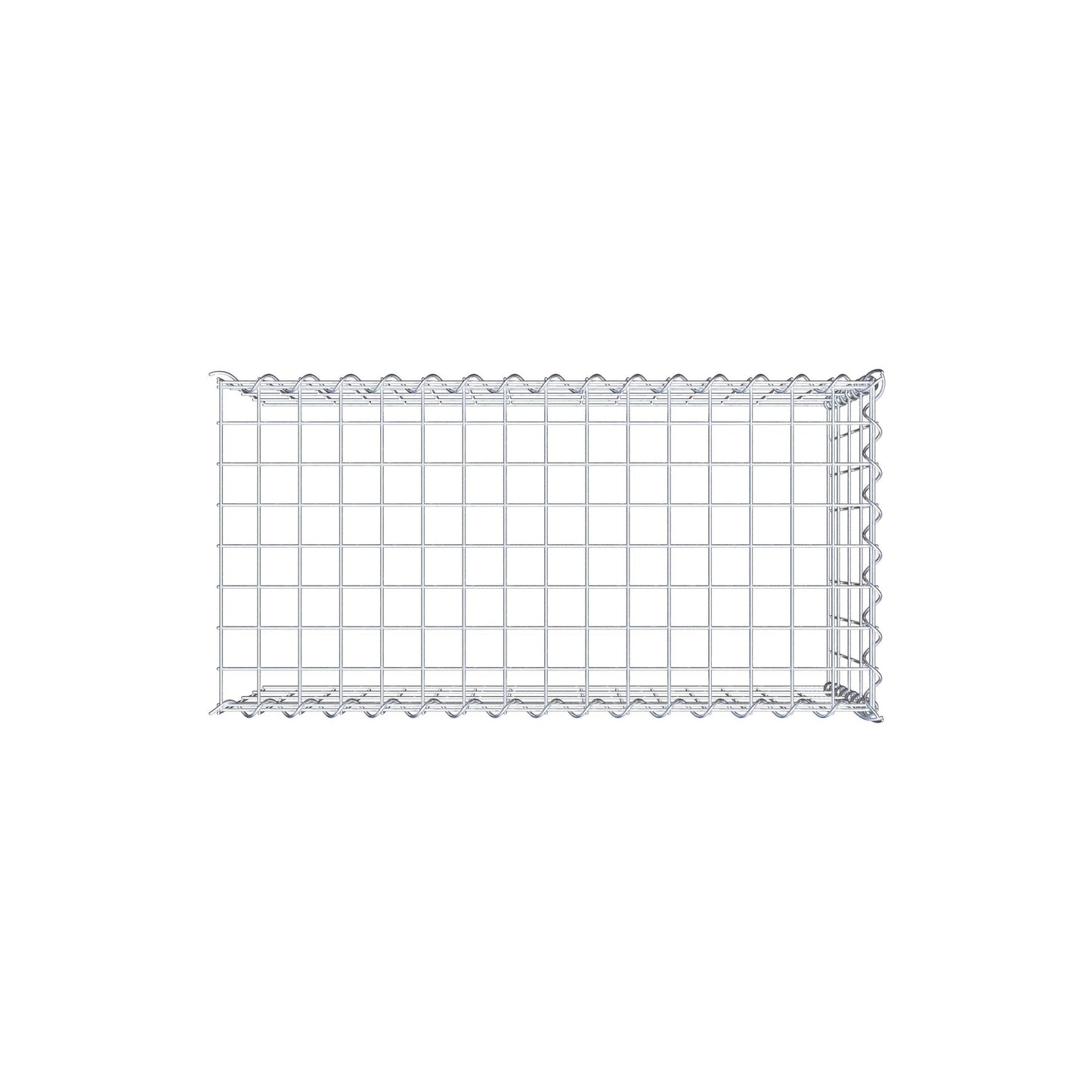 Extra gabion typ 4 80 cm x 40 cm x 40 cm (L x H x D), maskstorlek 5 cm x 10 cm, spiral