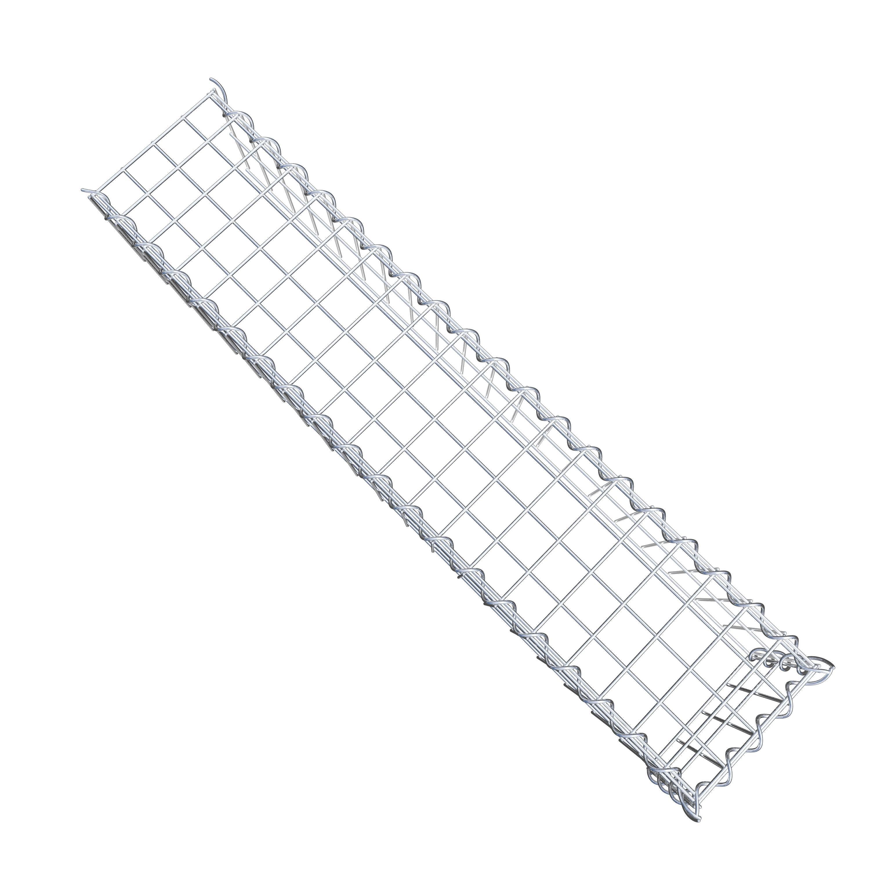 Opvokset gabion type 4 100 cm x 20 cm x 20 cm (L x H x D), maskestørrelse 5 cm x 10 cm, spiral