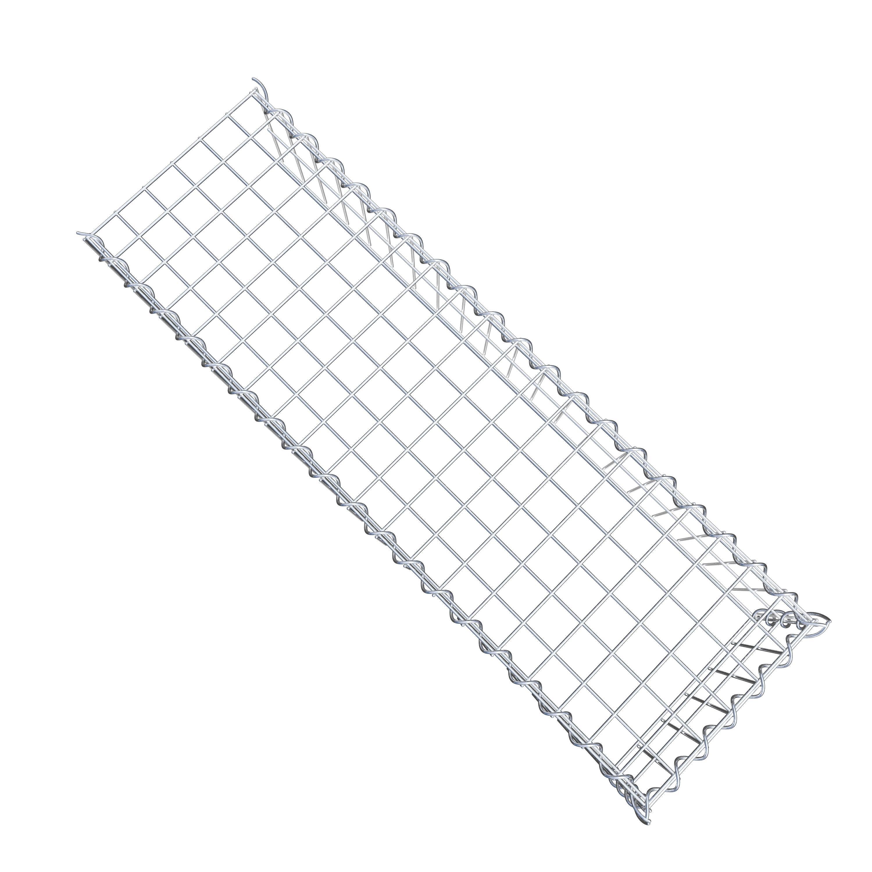 Opvokset gabion type 4 100 cm x 20 cm x 30 cm (L x H x D), maskestørrelse 5 cm x 10 cm, spiral