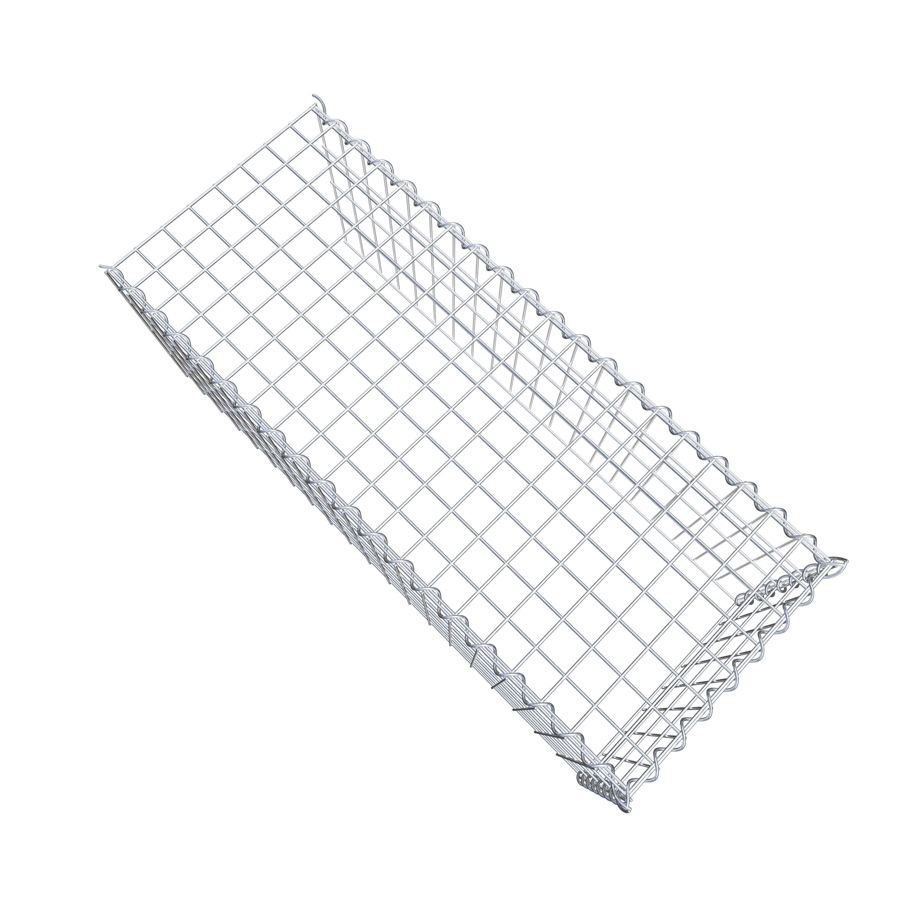 Grown-on gabion type 4 100 cm x 40 cm x 40 cm (L x H x D), mesh size 5 cm x 10 cm, spiral