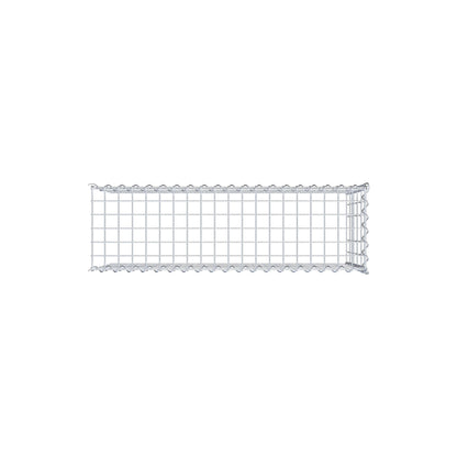 Gavión adulto tipo 4 100 cm x 50 cm x 30 cm (largo x alto x profundidad), tamaño de malla 5 cm x 10 cm, espiral