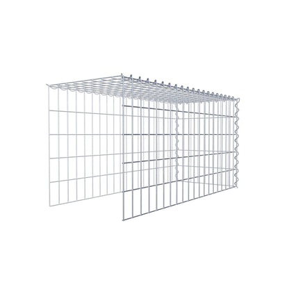 Grown-on gabion type 4 100 cm x 50 cm x 40 cm (L x H x D), mesh size 5 cm x 10 cm, spiral