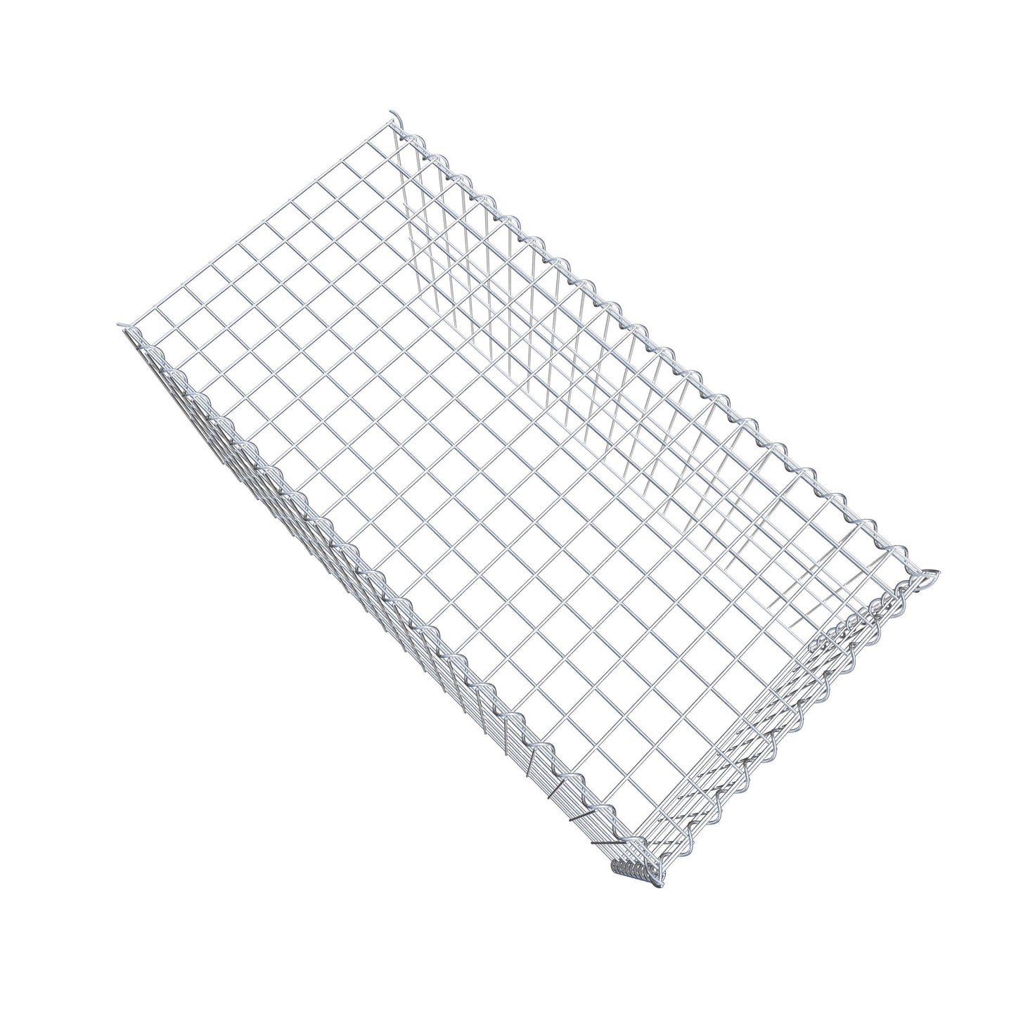 Gabion rapporté type 4 100 cm x 50 cm x 50 cm (L x H x P), mailles 5 cm x 10 cm, spirale