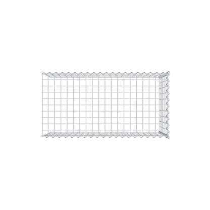 Gabion rapporté type 4 100 cm x 50 cm x 50 cm (L x H x P), mailles 5 cm x 10 cm, spirale