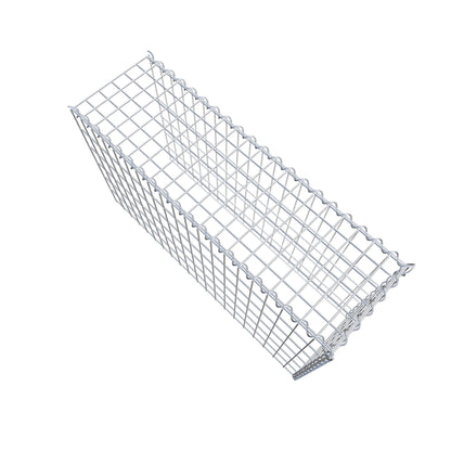 Opvokset gabion type 4 100 cm x 60 cm x 30 cm (L x H x D), maskestørrelse 5 cm x 10 cm, spiral