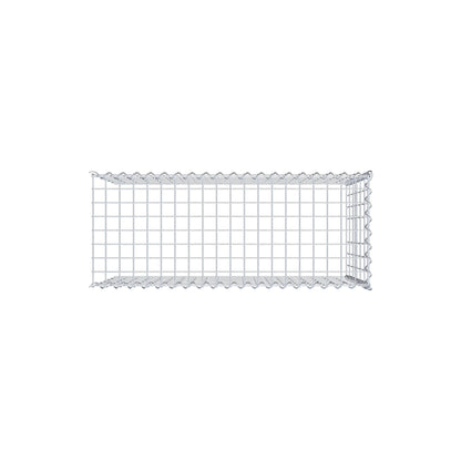 Gabion rapporté type 4 100 cm x 60 cm x 40 cm (L x H x P), mailles 5 cm x 10 cm, spirale