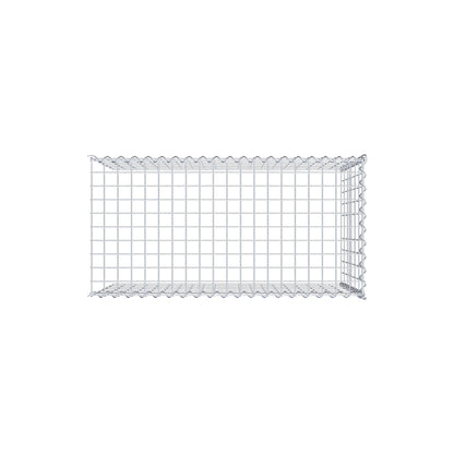 Opvokset gabion type 4 100 cm x 60 cm x 50 cm (L x H x D), maskestørrelse 5 cm x 10 cm, spiral