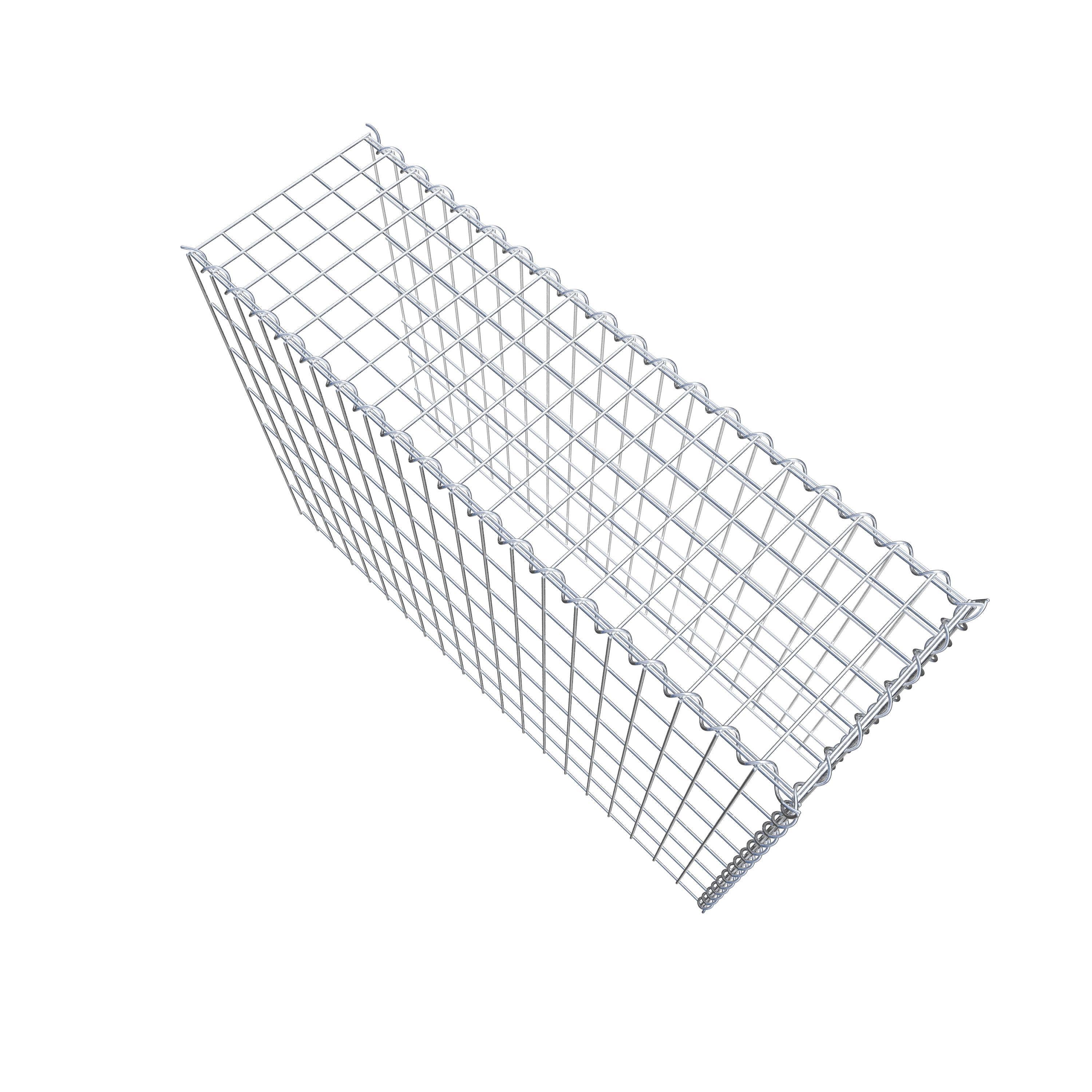 Grown-on gabion type 4 100 cm x 70 cm x 30 cm (L x H x D), mesh size 5 cm x 10 cm, spiral