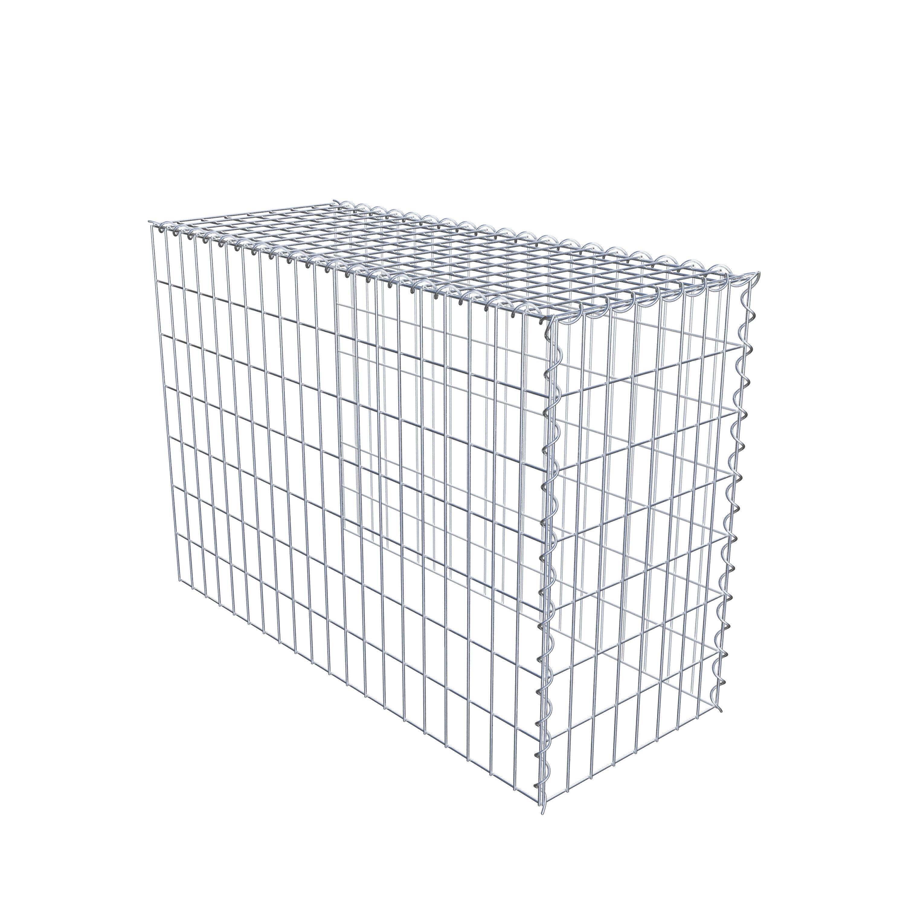 Grown-on gabion type 4 100 cm x 70 cm x 40 cm (L x H x D), mesh size 5 cm x 10 cm, spiral