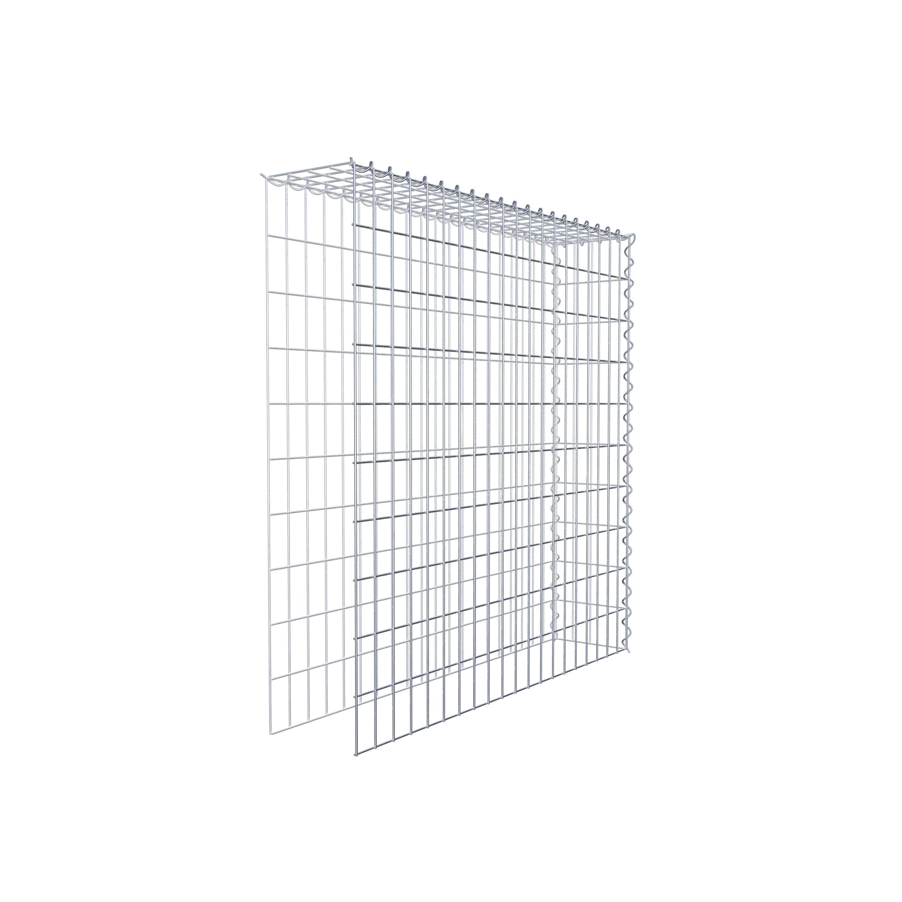 Grown-on gabion type 4 100 cm x 100 cm x 20 cm (L x H x D), mesh size 5 cm x 10 cm, spiral