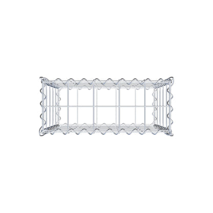 Gabion 50 cm x 50 cm x 20 cm (L x H x D), maskestørrelse 10 cm x 10 cm, spiral