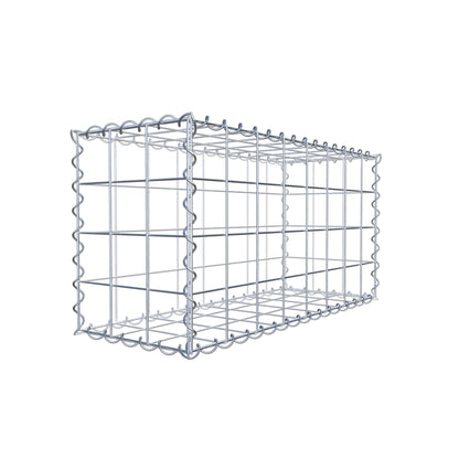 Gabion 80 cm x 40 cm x 30 cm (L x H x P), mailles 10 cm x 10 cm, spirale