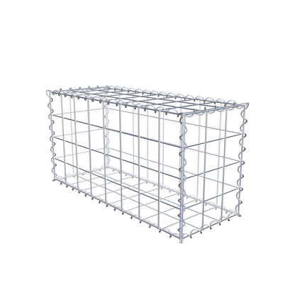 Gabion 80 cm x 40 cm x 30 cm (L x H x P), mailles 10 cm x 10 cm, spirale