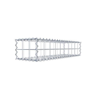 Gabion 100 cm x 20 cm x 30 cm (L x H x D), maskestørrelse 10 cm x 10 cm, spiral