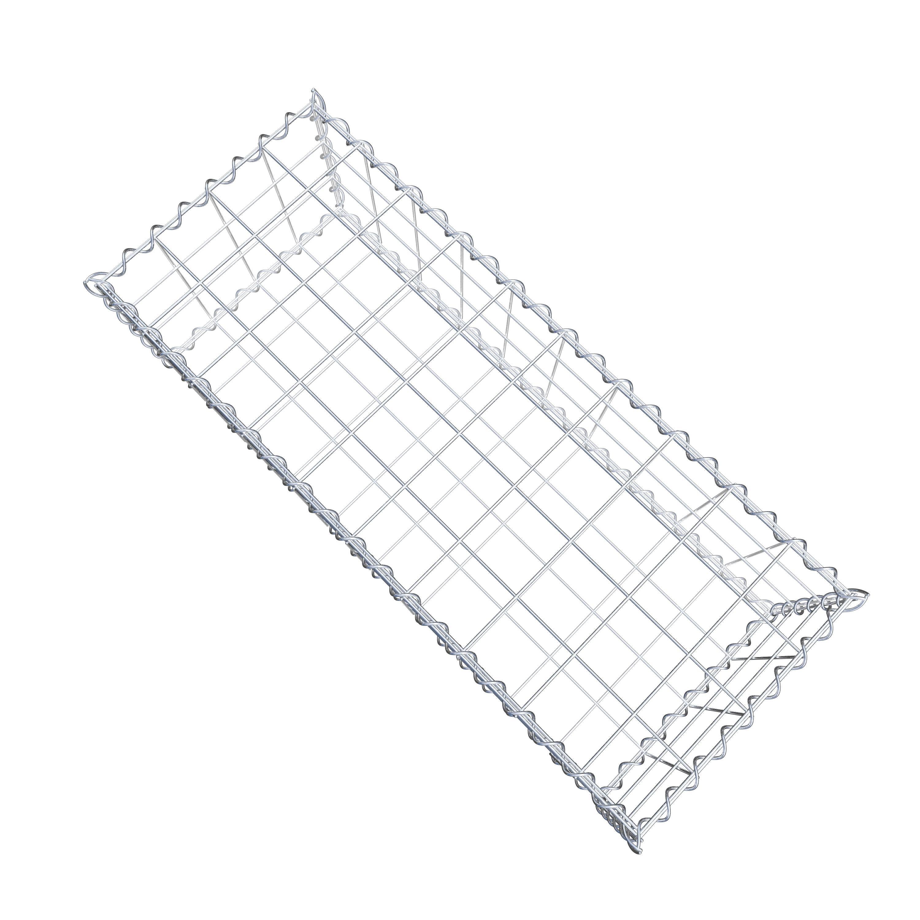 Gabion 100 cm x 30 cm x 40 cm (L x H x D), mesh size 10 cm x 10 cm, spiral