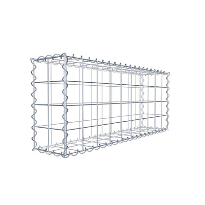 Gabion 100 cm x 40 cm x 20 cm (L x H x D), mesh size 10 cm x 10 cm, spiral