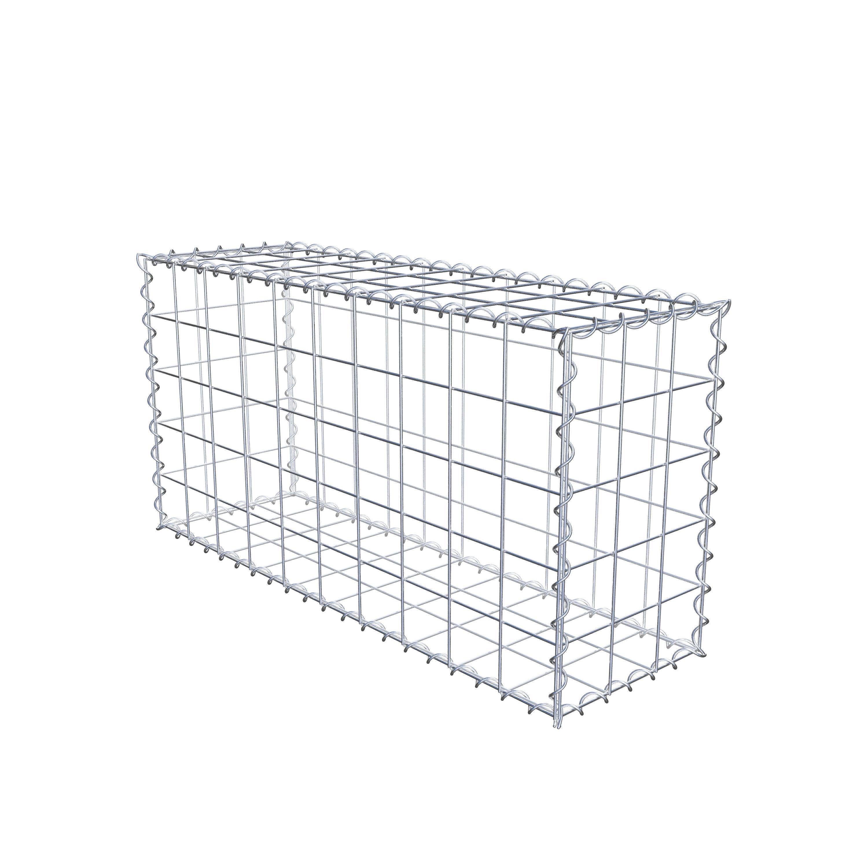 Gabion 100 cm x 50 cm x 30 cm (L x H x D), mesh size 10 cm x 10 cm, spiral