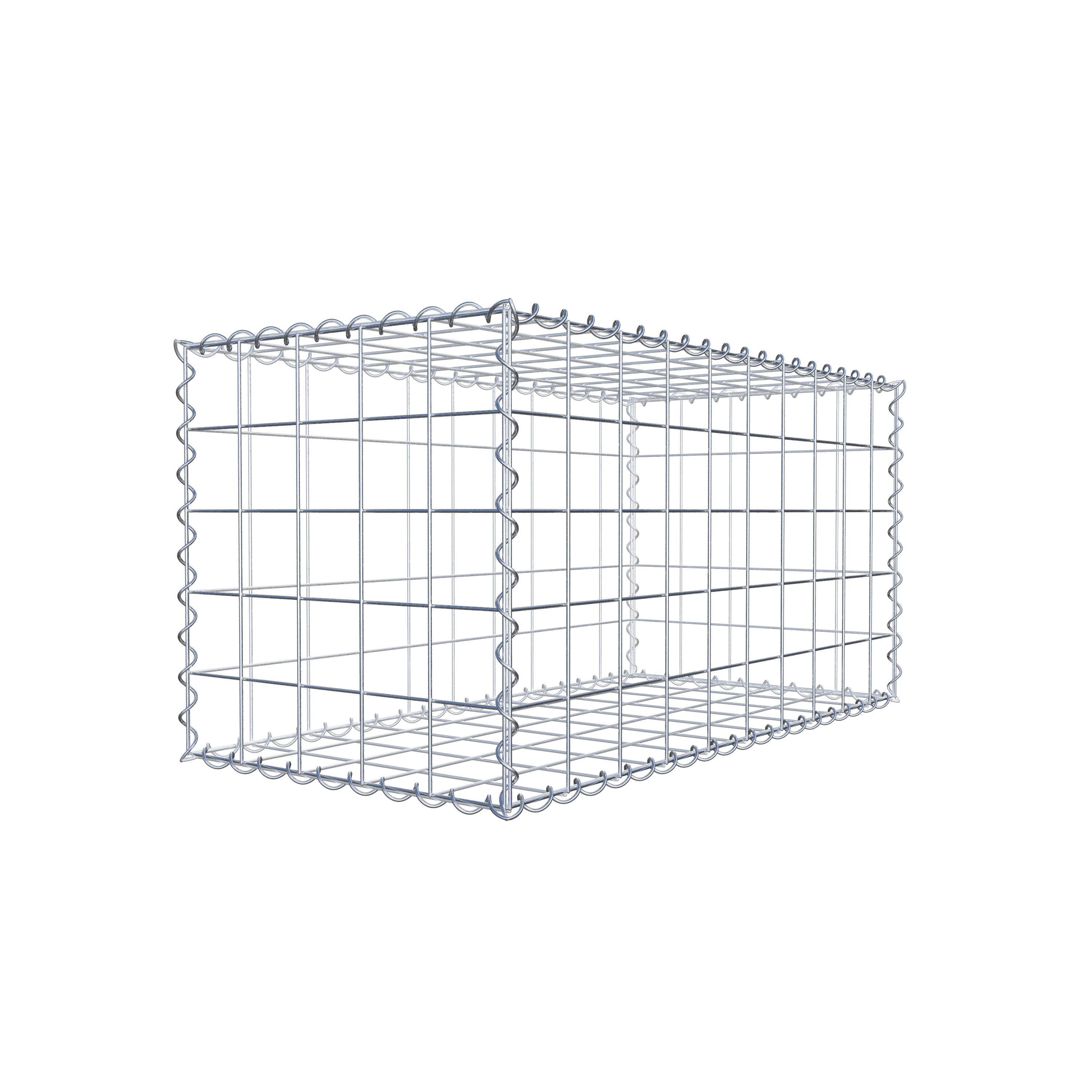 Gabion 100 cm x 50 cm x 50 cm (L x H x D), mesh size 10 cm x 10 cm, spiral