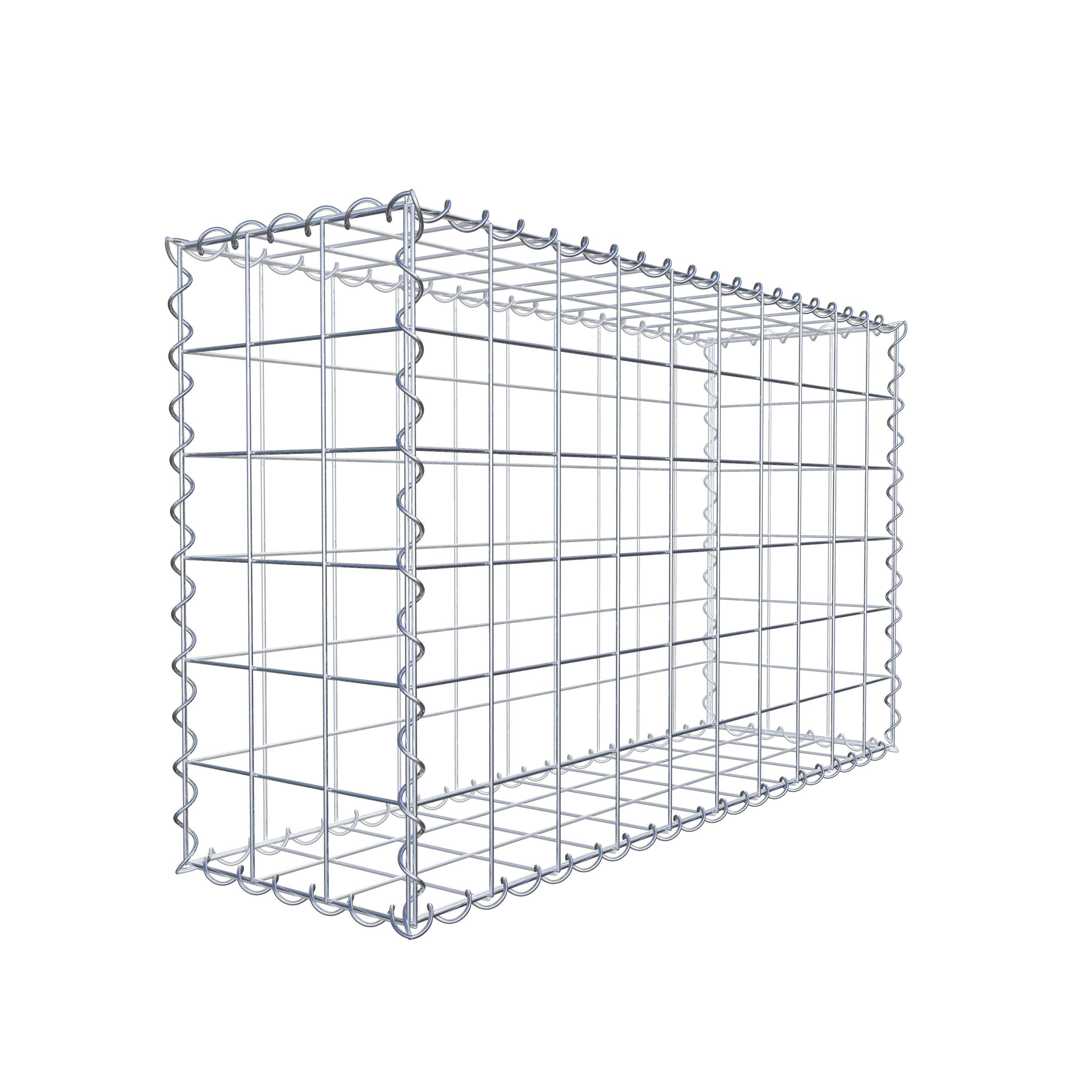 Gabion 100 cm x 60 cm x 30 cm (L x H x D), mesh size 10 cm x 10 cm, spiral