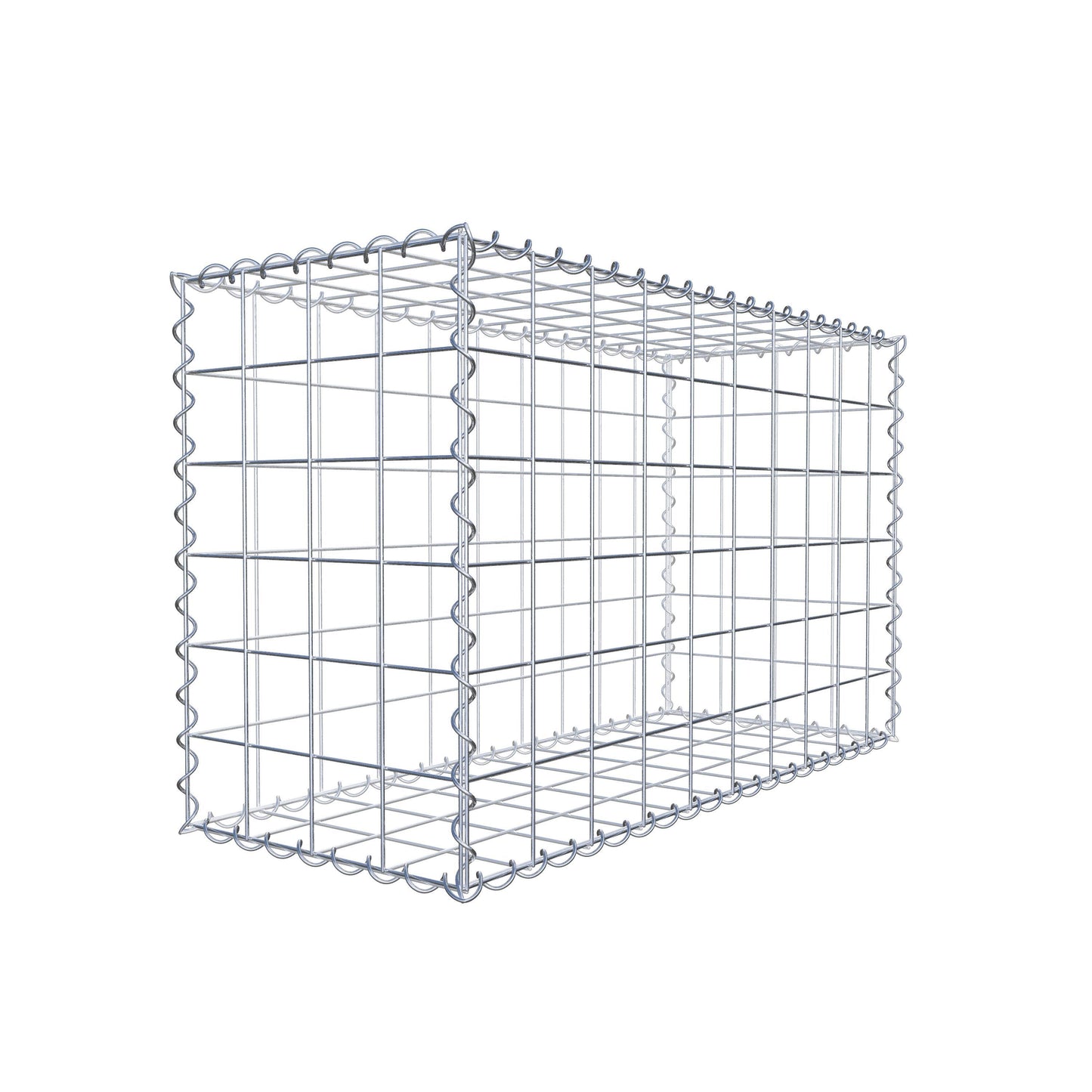 Gabion 100 cm x 60 cm x 40 cm (L x H x P), mailles 10 cm x 10 cm, spirale