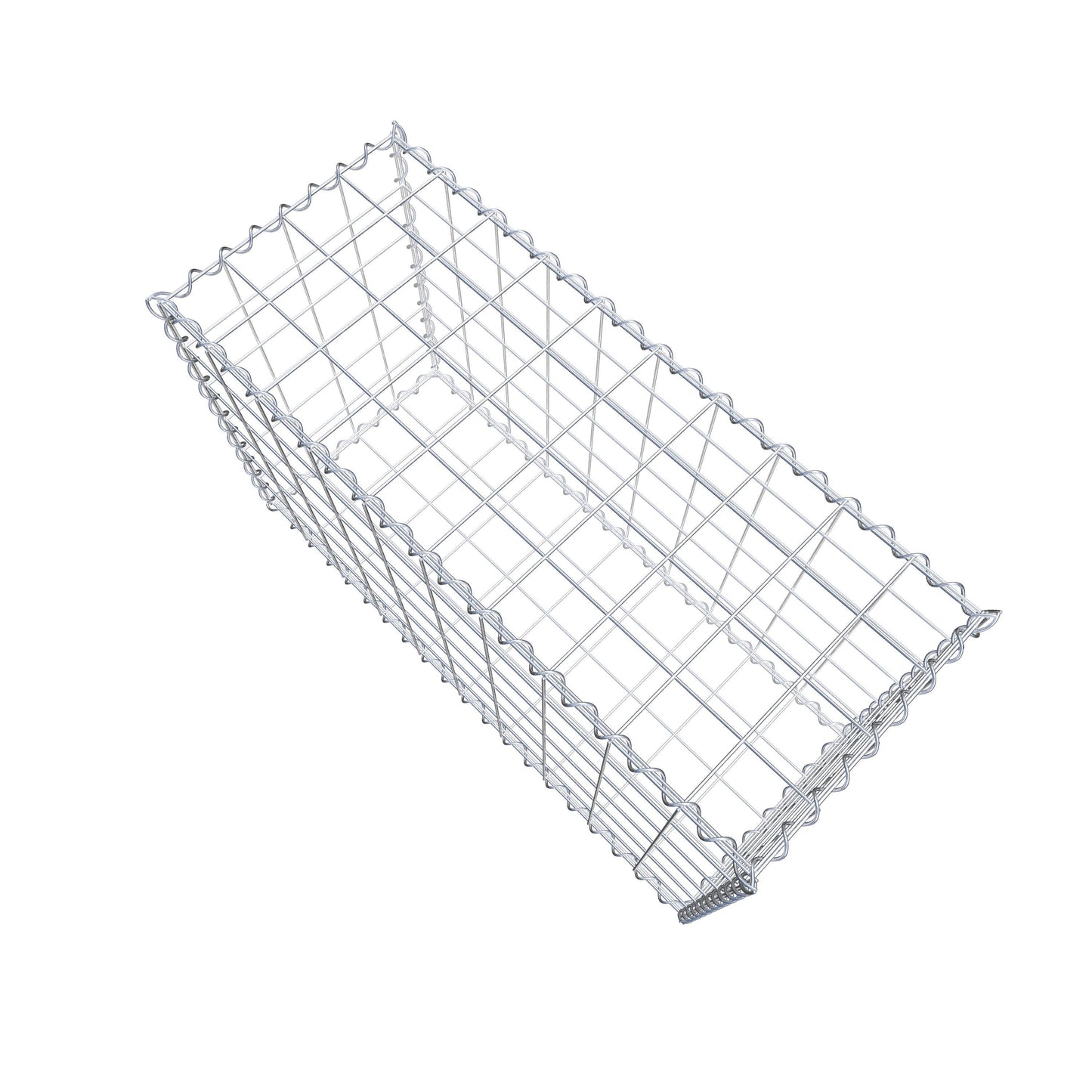 Gabion 100 cm x 60 cm x 40 cm (L x H x P), mailles 10 cm x 10 cm, spirale