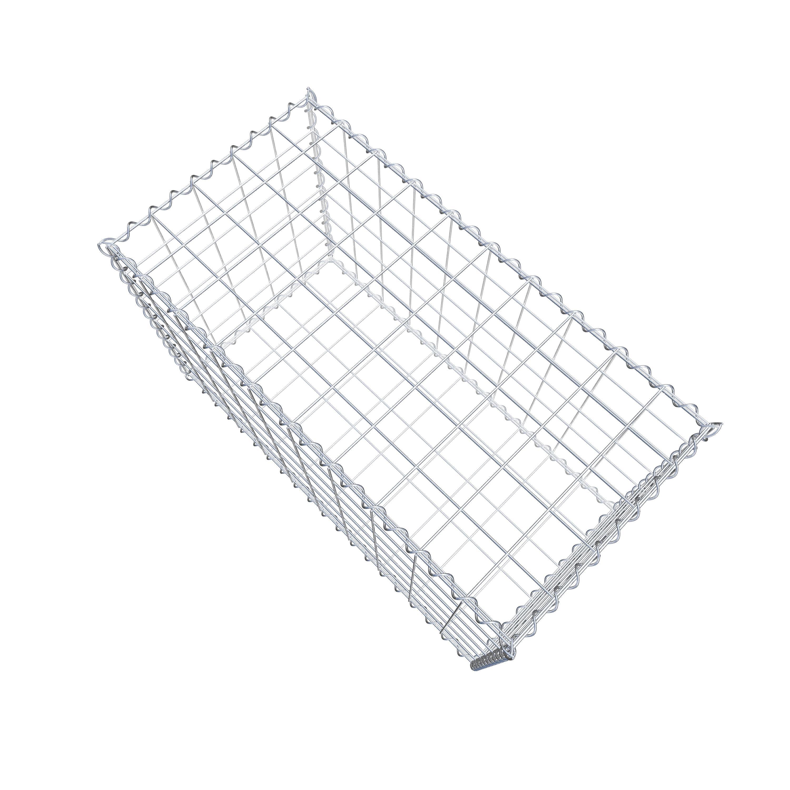 Gabion 100 cm x 60 cm x 50 cm (L x H x D), mesh size 10 cm x 10 cm, spiral