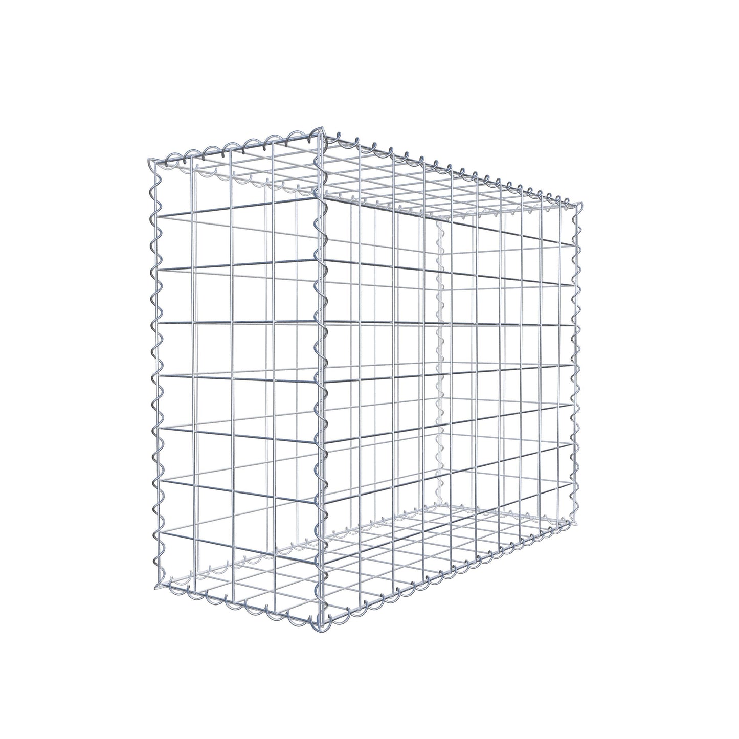 Gabion 100 cm x 80 cm x 40 cm (L x H x P), mailles 10 cm x 10 cm, spirale