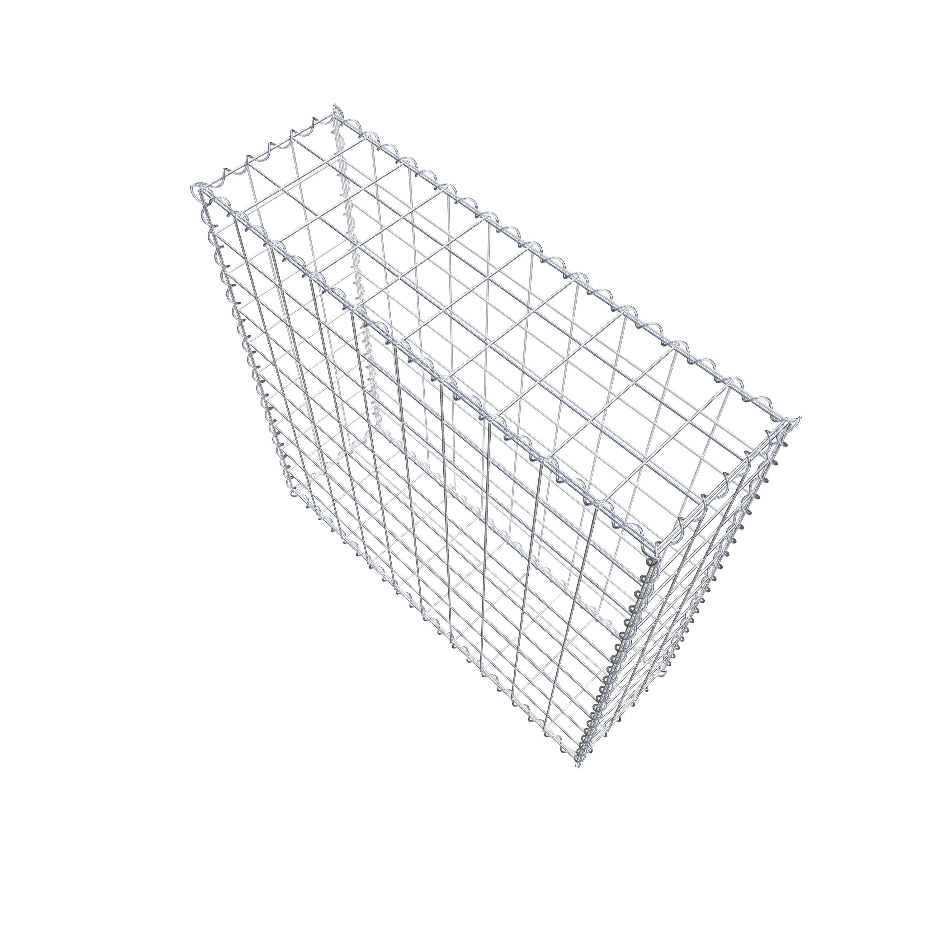 Gabion 100 cm x 100 cm x 30 cm (L x H x D), maskestørrelse 10 cm x 10 cm, spiral