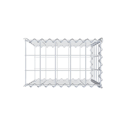 Gabbione aggiuntivo tipo 2 50 cm x 50 cm x 30 cm (L x H x P), dimensione maglia 10 cm x 10 cm, a spirale