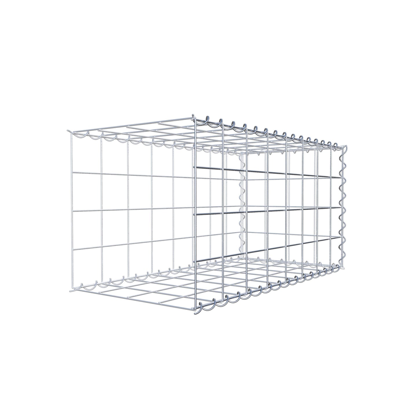 Extra gabion typ 2 80 cm x 40 cm x 40 cm (L x H x D), maskstorlek 10 cm x 10 cm, spiral