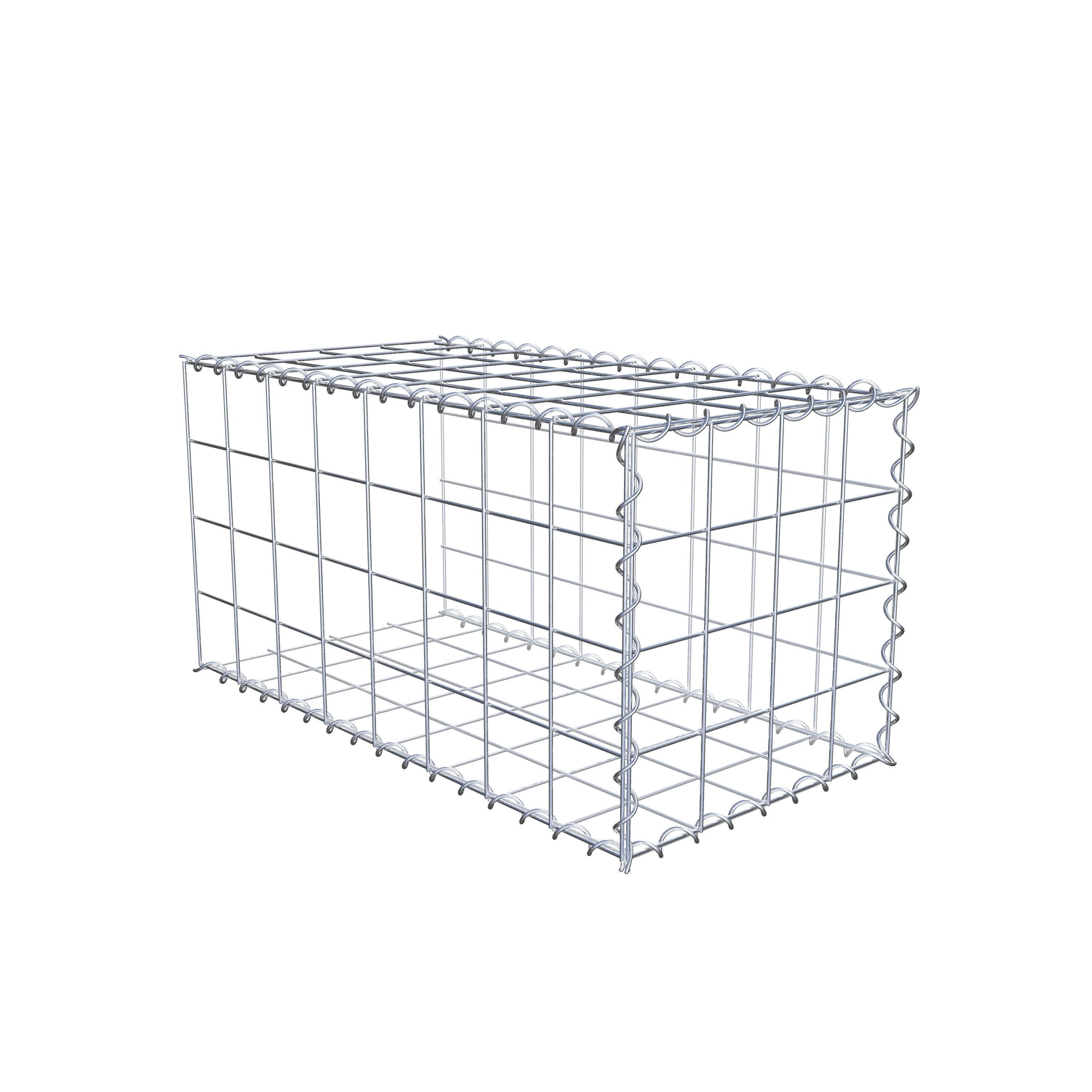 Grown-on gabion type 2 80 cm x 40 cm x 40 cm (L x H x D), mesh size 10 cm x 10 cm, spiral