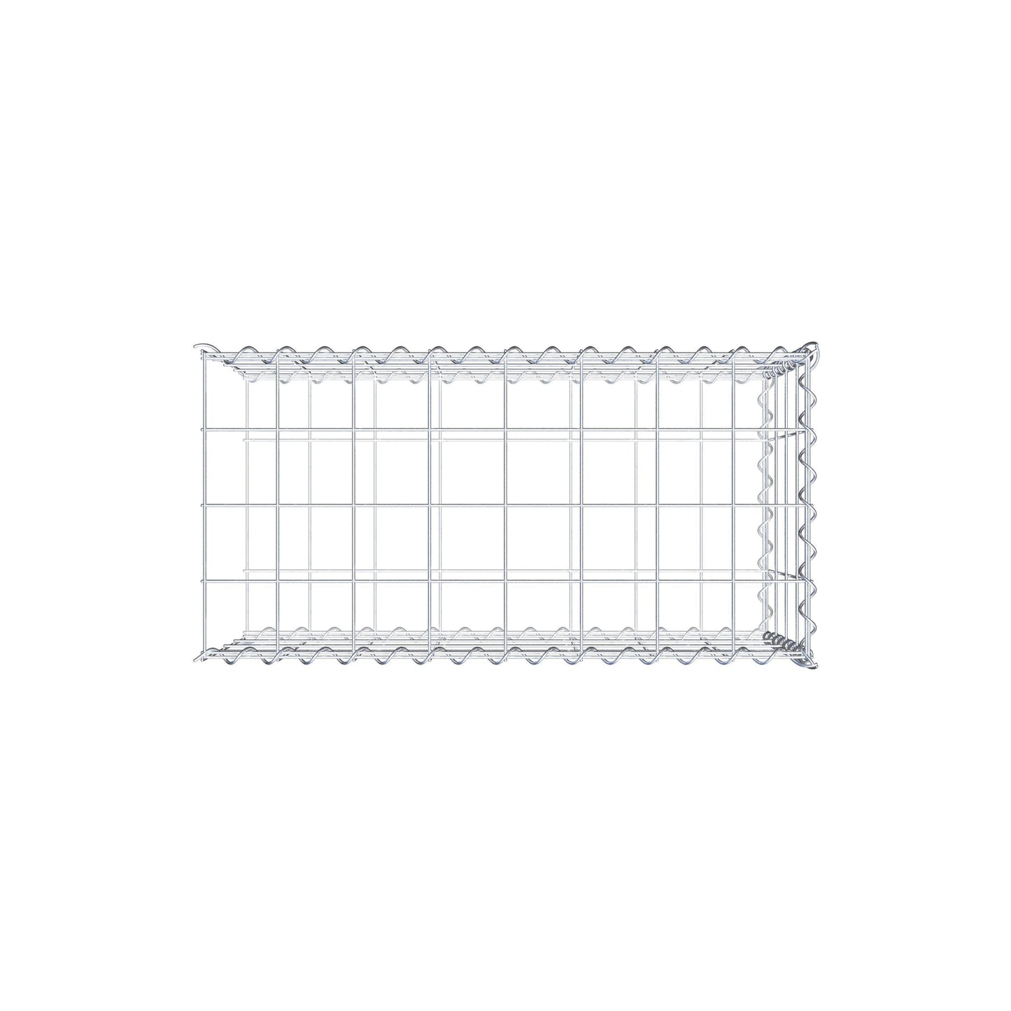Extra gabion typ 2 80 cm x 40 cm x 40 cm (L x H x D), maskstorlek 10 cm x 10 cm, spiral
