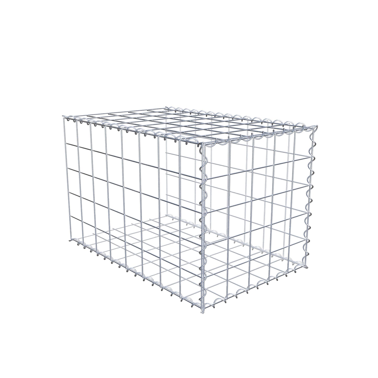 Extra gabion typ 2 80 cm x 50 cm x 50 cm (L x H x D), maskstorlek 10 cm x 10 cm, spiral