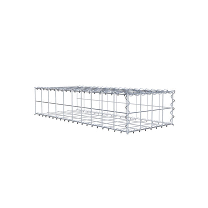 Extra gabion typ 2 100 cm x 20 cm x 40 cm (L x H x D), maskstorlek 10 cm x 10 cm, spiral