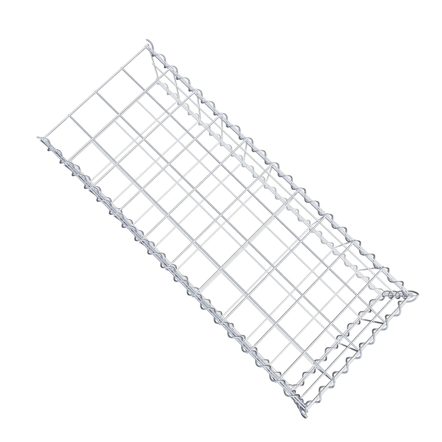 Extra gabion typ 2 100 cm x 20 cm x 40 cm (L x H x D), maskstorlek 10 cm x 10 cm, spiral