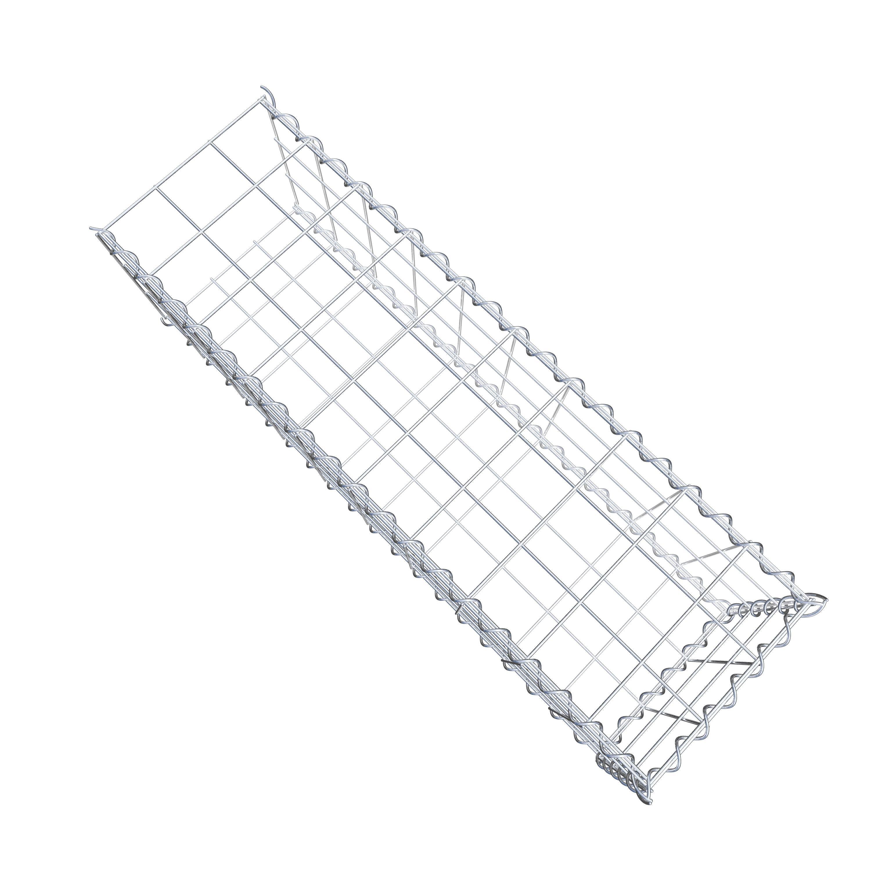 Grown-on gabion type 2 100 cm x 30 cm x 30 cm (L x H x D), mesh size 10 cm x 10 cm, spiral