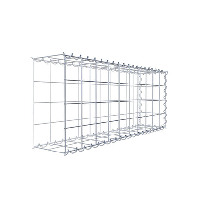 Påväxt gabion typ 2 100 cm x 40 cm x 20 cm (L x H x D), maskstorlek 10 cm x 10 cm, spiral