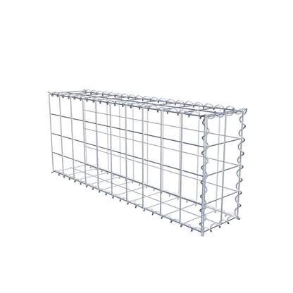 Påväxt gabion typ 2 100 cm x 40 cm x 20 cm (L x H x D), maskstorlek 10 cm x 10 cm, spiral