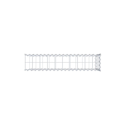 Påväxt gabion typ 2 100 cm x 40 cm x 20 cm (L x H x D), maskstorlek 10 cm x 10 cm, spiral