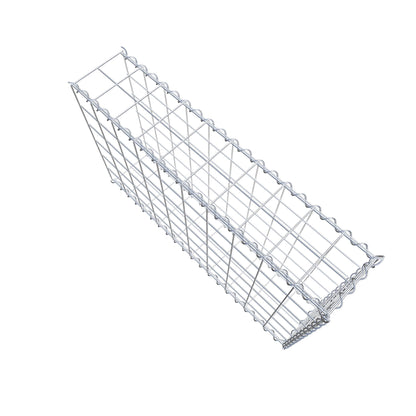 Opvokset gabion type 2 100 cm x 60 cm x 20 cm (L x H x D), maskestørrelse 10 cm x 10 cm, spiral