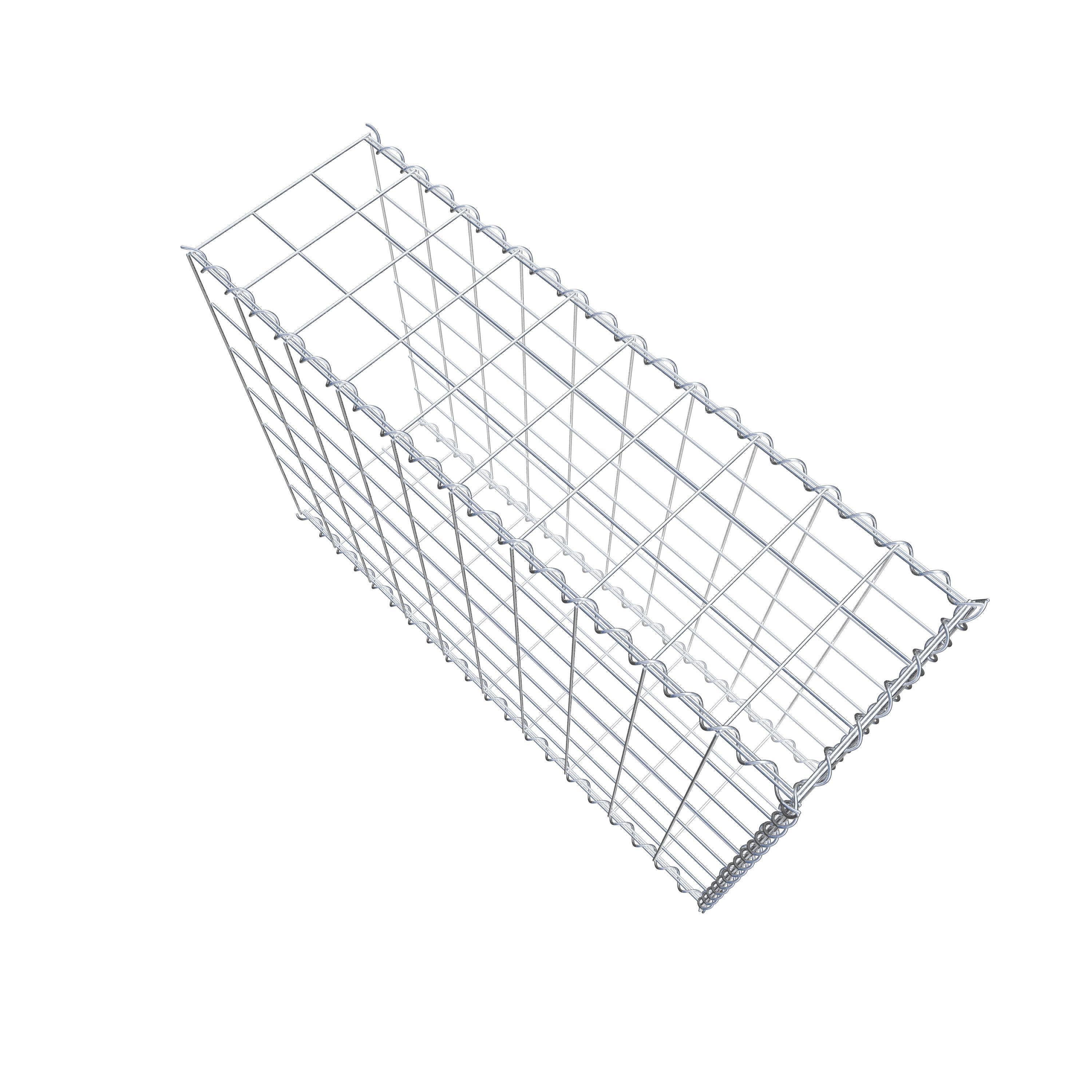 Grown-on gabion type 2 100 cm x 70 cm x 30 cm (L x H x D), mesh size 10 cm x 10 cm, spiral