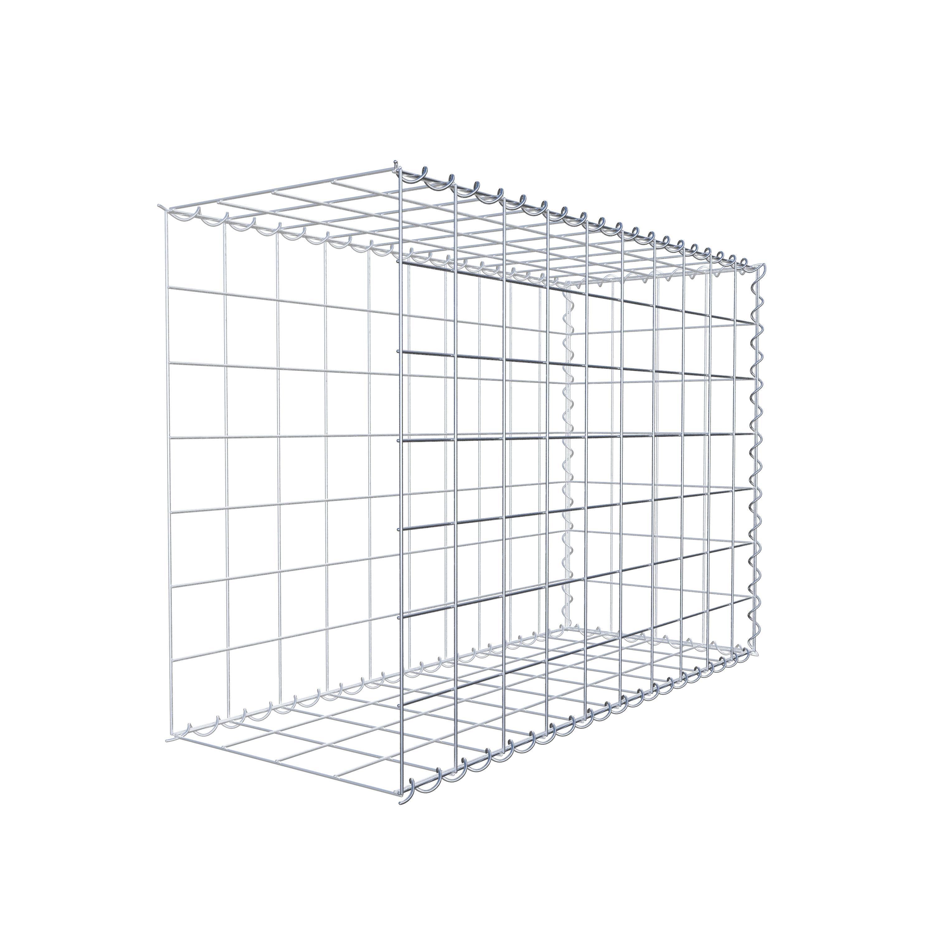 Grown-on gabion type 2 100 cm x 70 cm x 40 cm (L x H x D), mesh size 10 cm x 10 cm, spiral