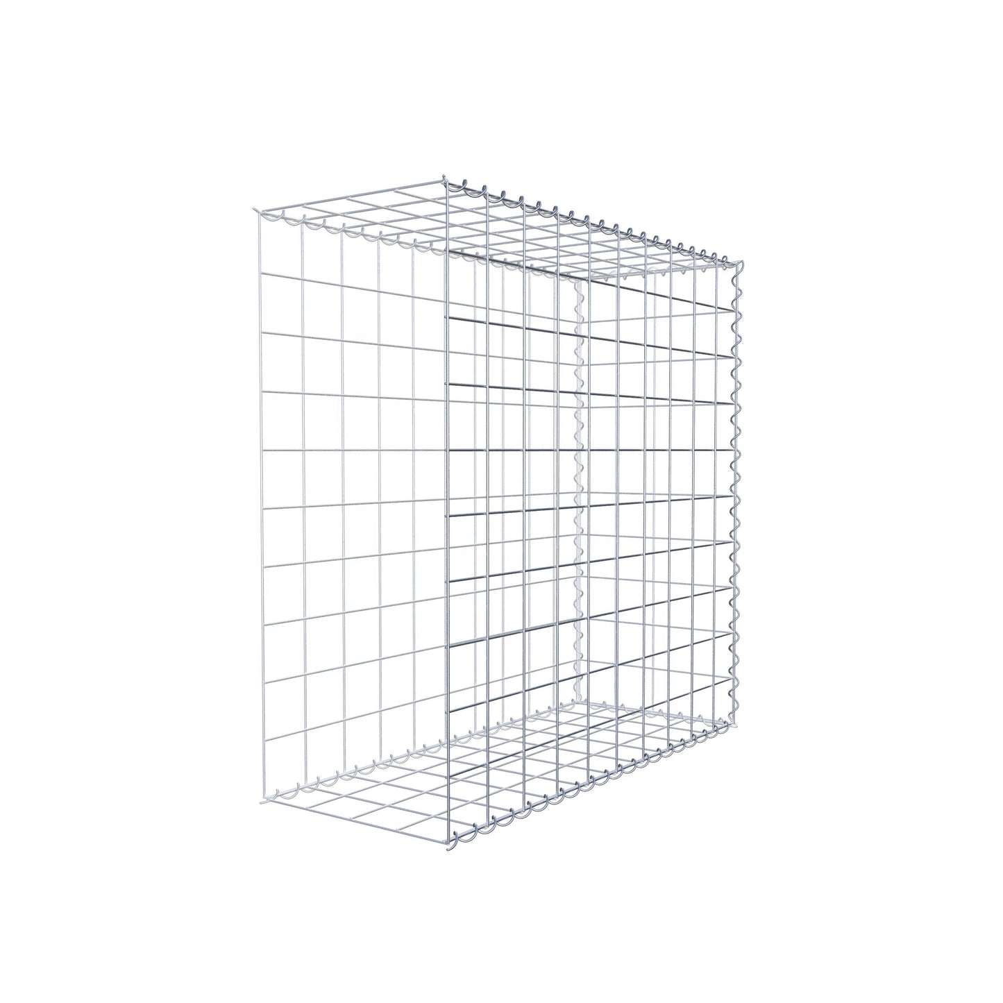 Opvokset gabion type 2 100 cm x 100 cm x 40 cm (L x H x D), maskestørrelse 10 cm x 10 cm, spiral