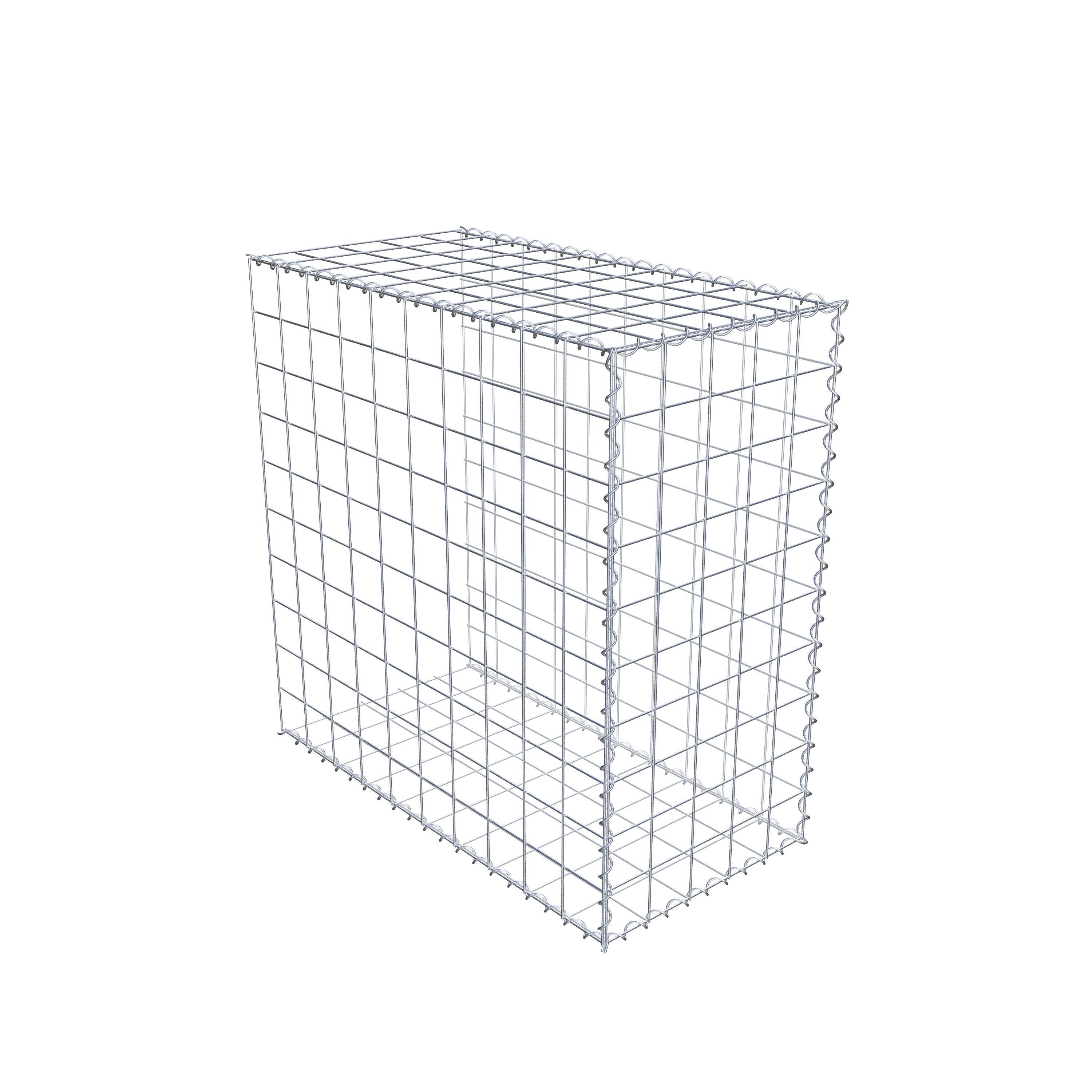 Grown-on gabion type 2 100 cm x 100 cm x 50 cm (L x H x D), mesh size 10 cm x 10 cm, spiral