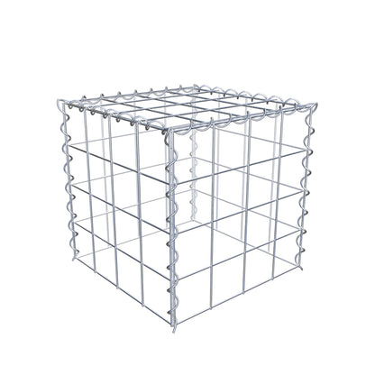 Opvokset gabion type 3 40 cm x 40 cm x 40 cm (L x H x D), maskestørrelse 10 cm x 10 cm, spiral