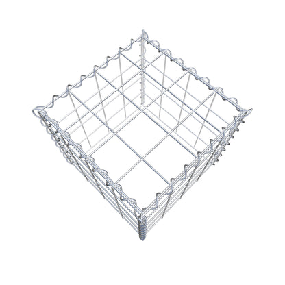 Opvokset gabion type 3 40 cm x 40 cm x 40 cm (L x H x D), maskestørrelse 10 cm x 10 cm, spiral